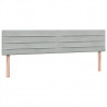 Łóżko typu Box Spring z materacami Jasnoszary 180x220 cm