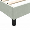 Łóżko typu Box Spring z materacami Jasnoszary 180x220 cm
