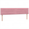 Łóżko typu Box Spring z materacami Różowy 180x220 cm Aksamit