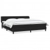 Łóżko typu Box Spring z materacami Czarny 180x210 cm Aksamit
