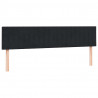 Łóżko typu Box Spring z materacami Czarny 180x210 cm Aksamit