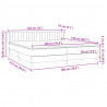 Łóżko typu Box Spring z materacami Czarny 180x210 cm Aksamit