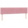 Łóżko typu Box Spring z materacami Różowy 180x210 cm Aksamit