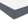Łóżko typu Box Spring z materacami Ciemnoszary 180x220 cm