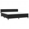 Łóżko typu Box Spring z materacami Czarny 180x220 cm Aksamit