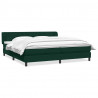 Łóżko typu Box Spring z materacami Ciemnozielone 180x220 cm