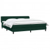 Łóżko typu Box Spring z materacami Ciemnozielone 180x220 cm