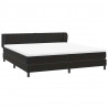 Łóżko typu Box Spring z materacami Czarny 180x210 cm Aksamit