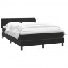 Łóżko typu Box Spring z materacem Czarny 160x220 cm Aksamit
