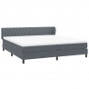 Łóżko typu Box Spring z materacami Ciemnoszary 180x220 cm