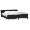 Łóżko typu Box Spring z materacami Czarny 180x210 cm Aksamit