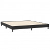 Łóżko typu Box Spring z materacami Czarny 180x210 cm Aksamit