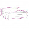 Łóżko typu Box Spring z materacami Różowy 180x210 cm Aksamit