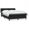 Łóżko typu Box Spring z materacem Czarny 160x220 cm Aksamit