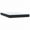 Łóżko typu Box Spring z materacem Czarny 160x220 cm Aksamit