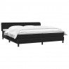 Łóżko typu Box Spring z materacami Czarny 180x220 cm Aksamit