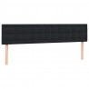 Łóżko typu Box Spring z materacami Czarny 180x220 cm Aksamit