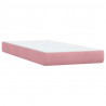 Łóżko typu Box Spring z materacami Różowy 200x220 cm Aksamit