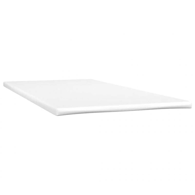 Łóżko kontynentalne z materacem, niebieskie, aksamit, 80x220 cm