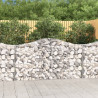 Kosze gabionowe, 12 szt, 200x30x100/120cm, galwanizowane żelazo