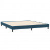 Łóżko typu Box Spring z materacem Ciemnoniebieski 180x220 cm