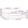 Łóżko typu Box Spring z materacem różowe 180x220 cm aksamitne