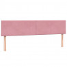 Łóżko typu Box Spring z materacem różowe 200x220 cm aksamitne