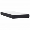 Łóżko typu Box Spring z materacem Czarny 180x220 cm Aksamit