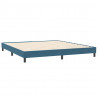 Łóżko typu Box Spring z materacem Ciemnoniebieski 180x220 cm