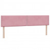 Łóżko typu Box Spring z materacem różowe 200x220 cm aksamitne