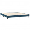 Łóżko typu Box Spring z materacem Ciemnoniebieski 180x220 cm