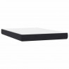 Łóżko typu Box Spring z materacem Czarny 160x220 cm Aksamit