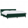 Łóżko typu Box Spring z materacem Ciemnozielone 180x220 cm