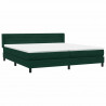 Łóżko typu Box Spring z materacem Ciemnozielone 180x220 cm