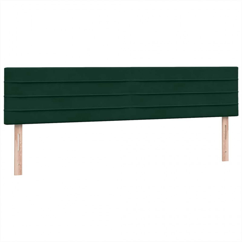 Łóżko typu Box Spring z materacem Ciemnozielone 180x220 cm