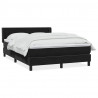 Łóżko typu Box Spring z materacem Czarny 160x220 cm Aksamit