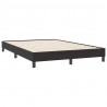 Łóżko typu Box Spring z materacem Czarny 160x220 cm Aksamit