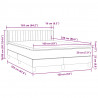 Łóżko typu Box Spring z materacem Czarny 160x220 cm Aksamit