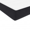 Łóżko typu Box Spring z materacem Czarny 180x220 cm Aksamit