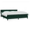 Łóżko typu Box Spring z materacem Ciemnozielone 180x220 cm