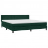 Łóżko typu Box Spring z materacem Ciemnozielone 180x220 cm