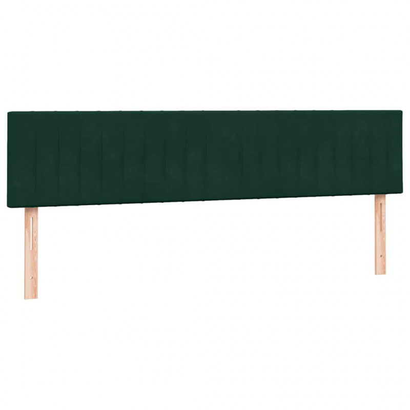 Łóżko typu Box Spring z materacem Ciemnozielone 180x220 cm