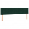 Łóżko typu Box Spring z materacem Ciemnozielone 180x220 cm