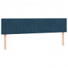 Łóżko typu Box Spring z materacem Ciemnoniebieski 180x220 cm