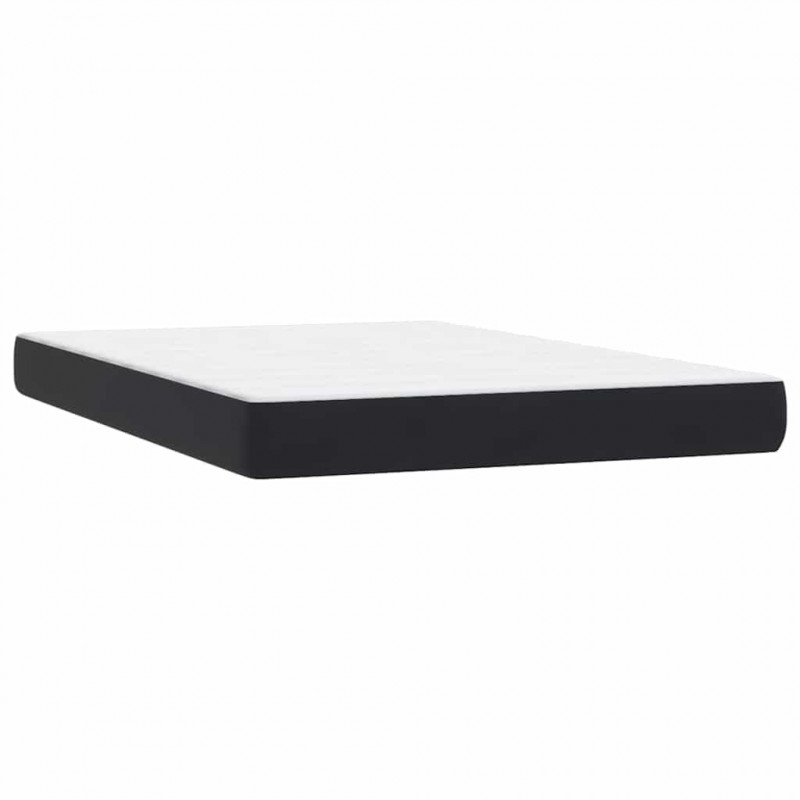 Łóżko typu Box Spring z materacem Czarny 160x220 cm Aksamit