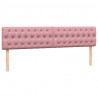 Łóżko typu Box Spring z materacem różowe 180x220 cm aksamitne