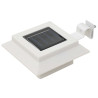 Lampy solarne do ogrodu, 12 szt., LED, kwadratowe, 12 cm, białe