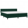 Łóżko typu Box Spring z materacem Ciemnozielone 180x220 cm