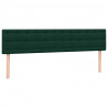 Łóżko typu Box Spring z materacem Ciemnozielone 180x220 cm