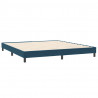 Łóżko typu Box Spring z materacem Ciemnoniebieski 180x220 cm